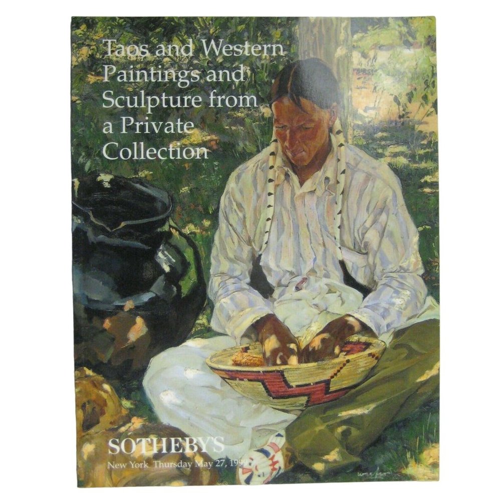 Sothebys Auction Catalog 1999 NY Taos Western Painting Sculpture 7320 Collection
